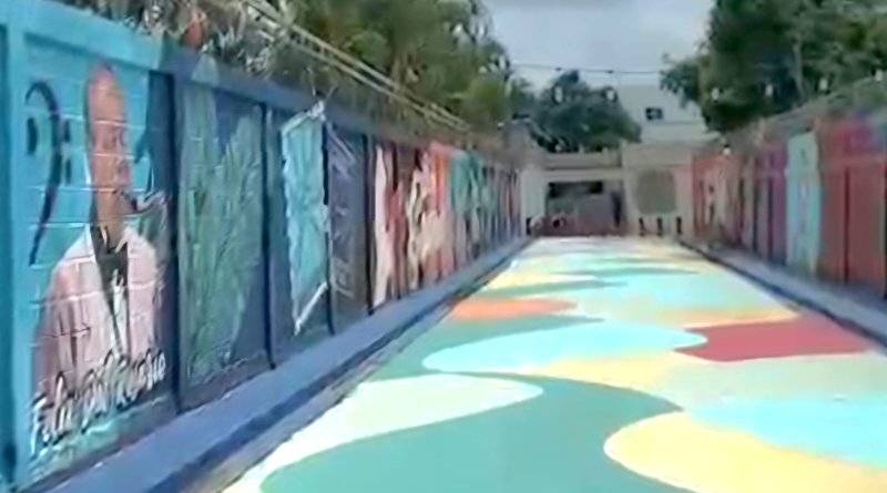 Denuncian robo de alambres eléctricos y bombillas en la Calle de los Colores en SFM Denuncian robo de alambres eléctricos y bombillas en la Calle de los Colores en SFM