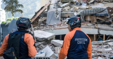 Suben a 188 los muertos en Venezuela y a 1.520 los heridos tras terremotos