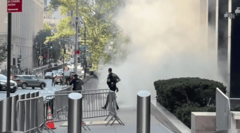 Hombre detona un artefacto explosivo frente a un edificio federal en Manhattan Hombre detona un artefacto explosivo frente a un edificio federal en Manhattan